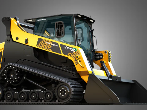 VT-100 Compact Track Loader - Bucket 3D Model