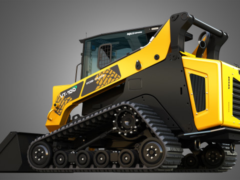 VT-100 Compact Track Loader - Bucket 3D Модель