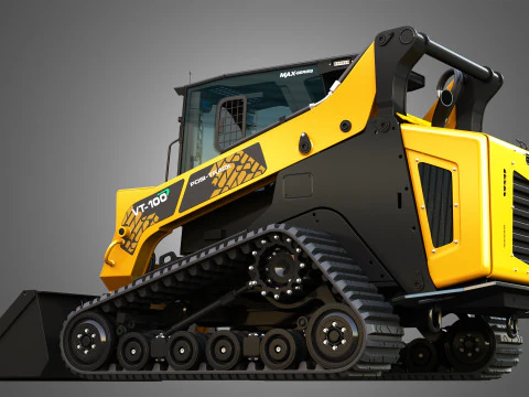 VT-100 Compact Track Loader - Bucket 3D Model