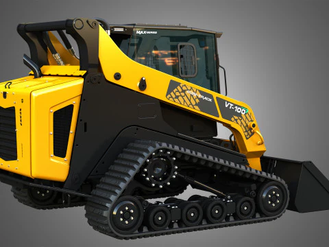 VT-100 Compact Track Loader - Bucket 3D Model