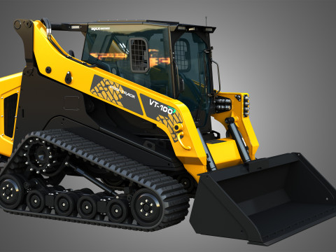 VT-100 Compact Track Loader - Bucket 3D Модель