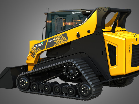 VT-100 Compact Track Loader - Bucket 3D Модель