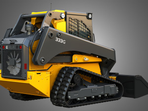 333G Compact Track Loader - Bucket 3D 模型