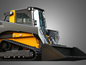333G Compact Track Loader - Bucket 3D 模型