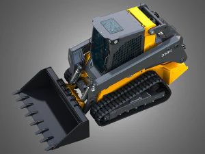 333G Compact Track Loader - Bucket 3D Model