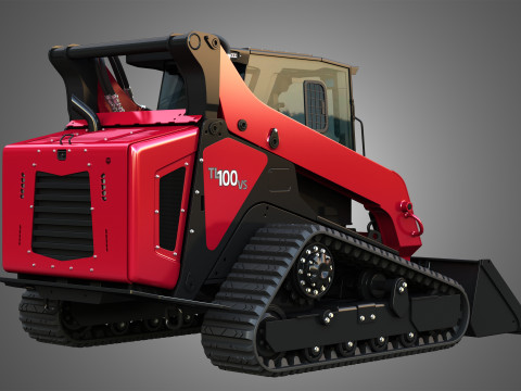 TL100VS Compact Track Loader - Bucket 3D Model