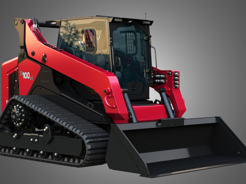 TL100VS Compact Track Loader - Bucket 3D Model