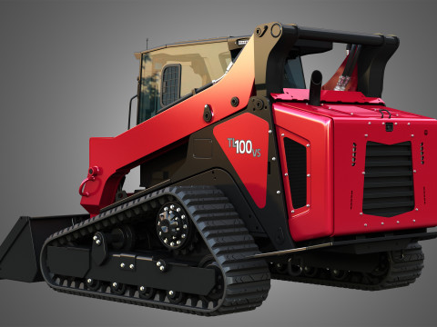 TL100VS Compact Track Loader - Bucket 3D Model