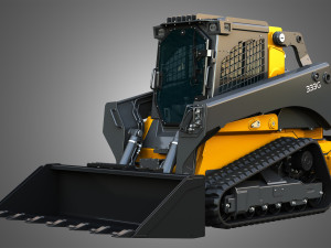 333G Compact Track Loader with Forestry Package - Bucket 3D Model