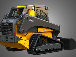 333G Compact Track Loader with Forestry Package - Bucket 3D Model
