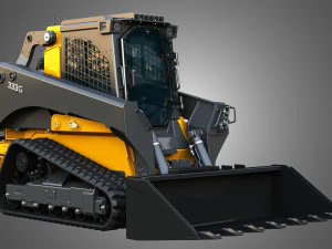 333G Compact Track Loader with Forestry Package - Bucket 3D Model