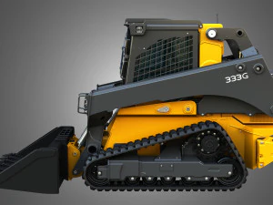 333G Compact Track Loader with Forestry Package - Bucket 3D Model