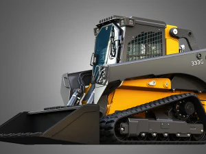 333G Compact Track Loader with Forestry Package - Bucket 3D Model