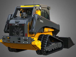 333G Compact Track Loader with Forestry Package - Bucket 3D Model
