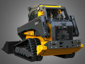 333G Compact Track Loader with Forestry Package - Bucket 3D Model