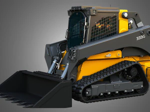 333G Compact Track Loader with Forestry Package - Bucket 3D Model