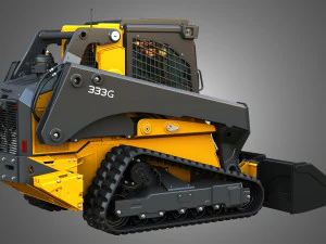 333G Compact Track Loader with Forestry Package - Bucket 3D Model