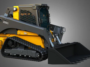 333G Compact Track Loader with Forestry Package - Bucket 3D Model