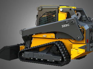 333G Compact Track Loader with Forestry Package - Bucket 3D Model