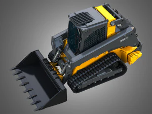 333G Compact Track Loader with Forestry Package - Bucket 3D Model