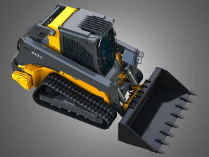333G Compact Track Loader with Forestry Package - Bucket 3D Model