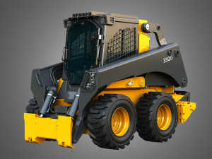 332G Skid Steer Loader with Forestry Package - Bucket 3D Model