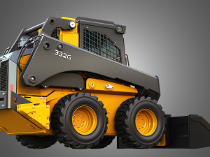 332G Skid Steer Loader with Forestry Package - Bucket 3D Model