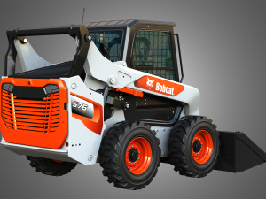 S76 Skid Steer Loader - Bucket 3D 모델