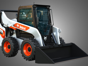 S76 Skid Steer Loader - Bucket 3D 모델