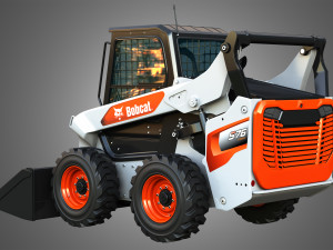 S76 Skid Steer Loader - Bucket 3D 모델