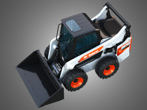 S76 Skid Steer Loader - Bucket 3D 모델