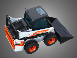 S76 Skid Steer Loader - Bucket 3D 모델
