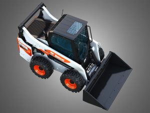 S76 Skid Steer Loader - Bucket 3D 모델