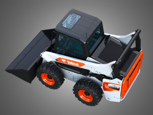 S76 Skid Steer Loader - Bucket 3D 모델