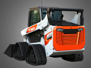 S76 Quad Tracks Loader - Bucket 3D Model