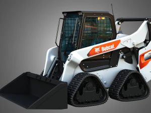 S76 Quad Tracks Loader - Bucket 3D Model
