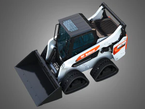 S76 Quad Tracks Loader - Bucket 3D Model