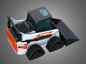 S76 Quad Tracks Loader - Bucket 3D Model