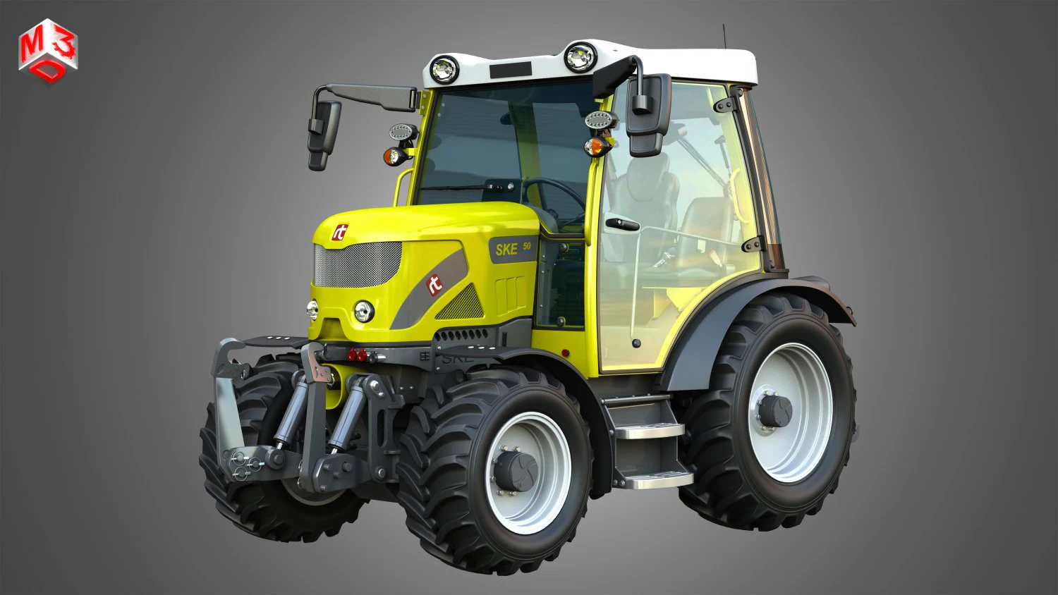 SKE 50 - Electric Tractor 3D Model .c4d .max .obj .3ds .fbx .stl .blend 
