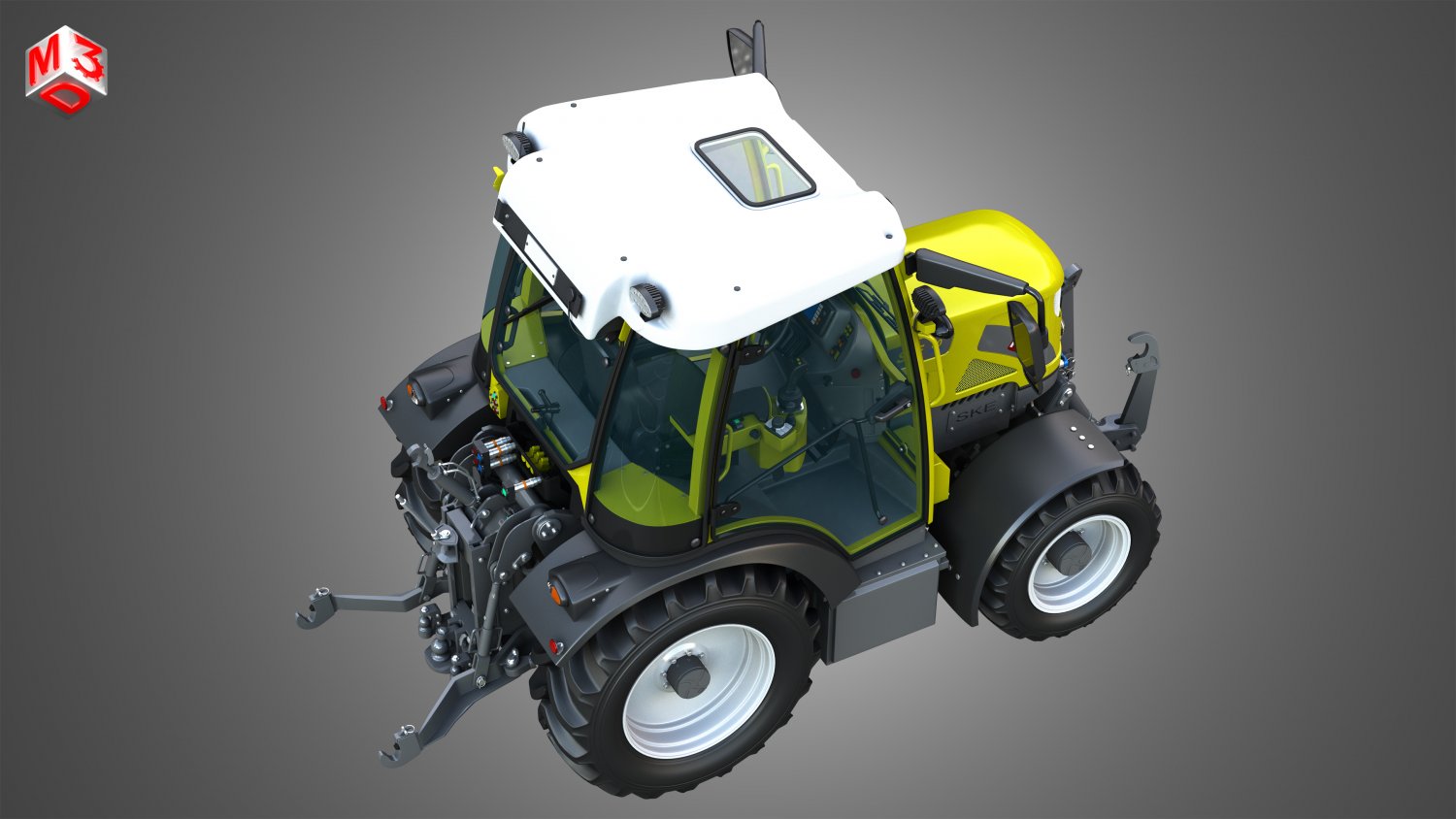 SKE 50 - Electric Tractor 3D Модель In Тяжелое Оборудование 3DExport