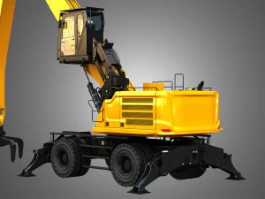 MH3050 - Pelle de manutention sur roues Modèle 3D