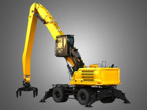 MH3050 - Pelle de manutention sur roues Modèle 3D