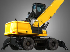 MH3050 - Pelle de manutention sur roues Modèle 3D