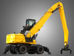 MH3050 - Pelle de manutention sur roues Modèle 3D