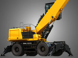 MH3050 - Pelle de manutention sur roues Modèle 3D