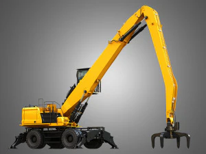 MH3050 - Pelle de manutention sur roues Modèle 3D