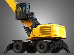 MH3050 - Pelle de manutention sur roues Modèle 3D