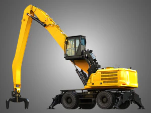 MH3050 - Pelle de manutention sur roues Modèle 3D