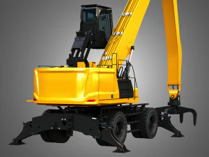 MH3050 - Pelle de manutention sur roues Modèle 3D