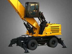 MH3050 - Pelle de manutention sur roues Modèle 3D